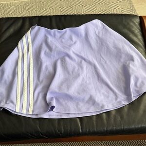 Adidas Lavender Skater Skirt with White Stripes